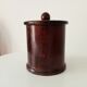 Vintage turned wooden table bin