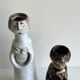 Pair of anthropomorphic soliflore vases by Jacques Pouchain