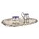 Mid-20th Century Dish Set in Silver Plated with Blue Accents, 1940s, Set of 3