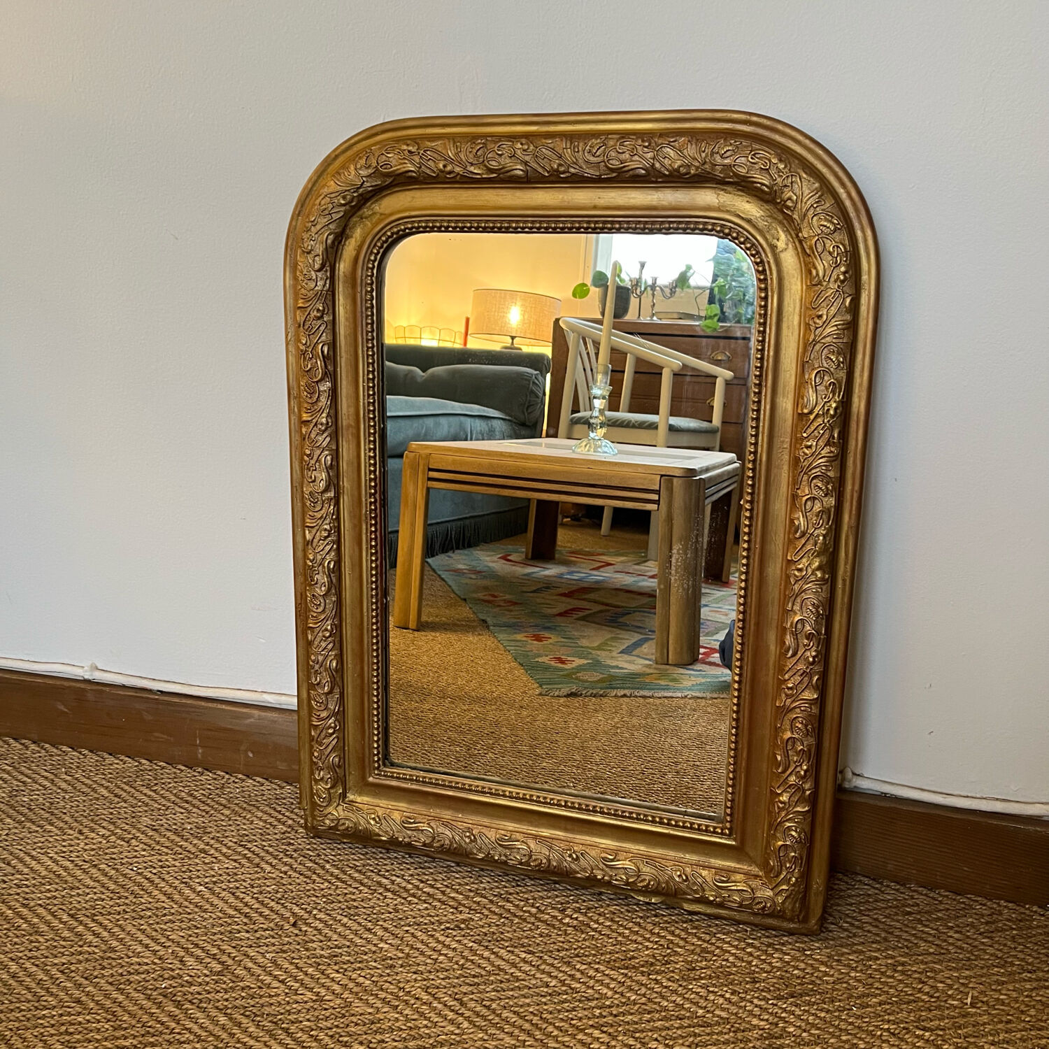 Louis Philippe style mirror gilded