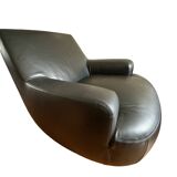 Paire de fauteuils Bug - Paola Navone pour Poliform - cuir - pivotant 360°