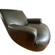 Pair of Bug armchairs - Paola Navone for Poliform - leather - 360° swivel