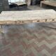 Large farmhouse coffee table with 8 drawers