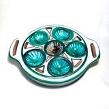 Robert picault snail dish ceramic design 1950 vallauris