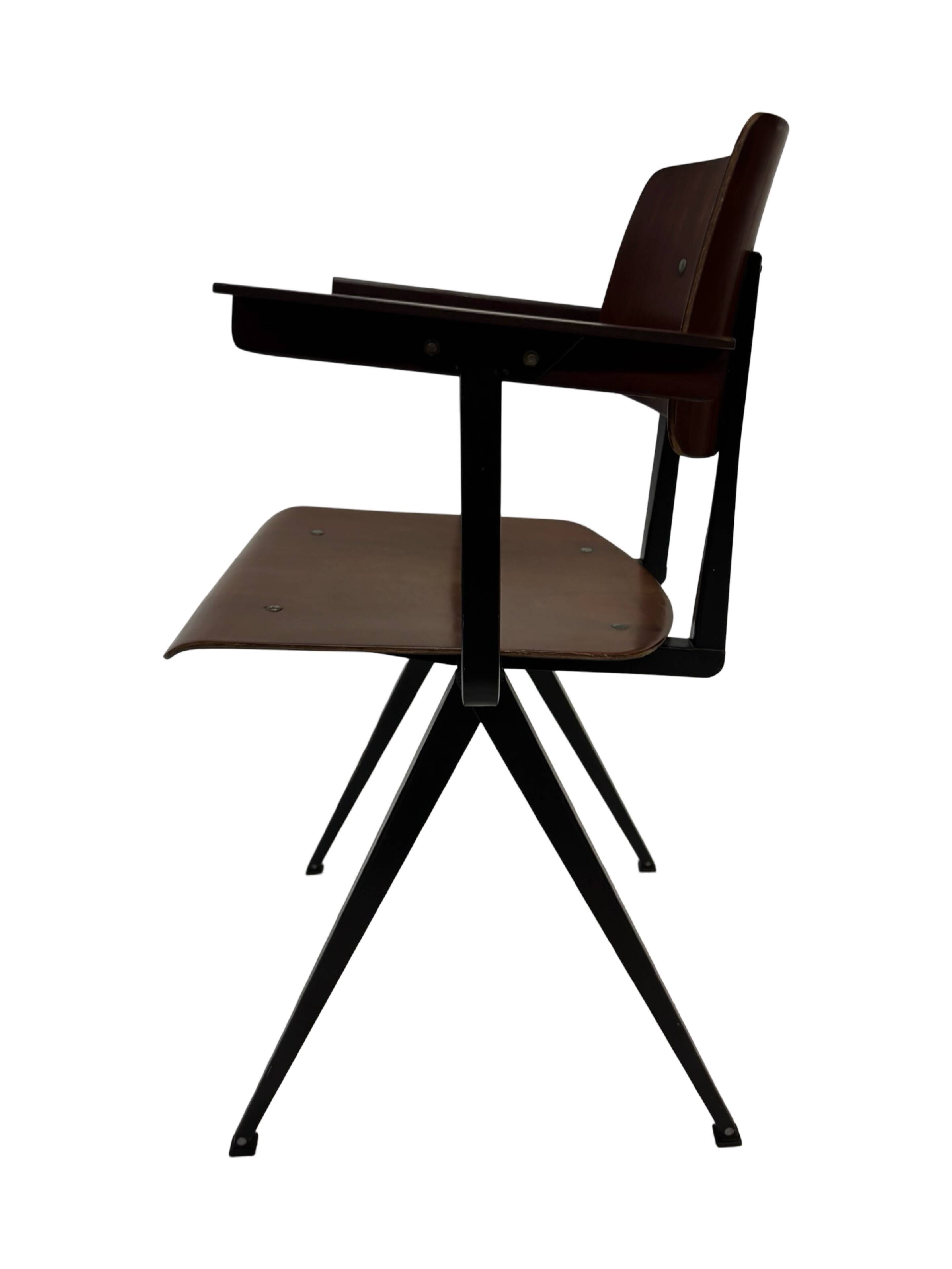 Vintage Galvanitas S16 chair with armrests, 1960 Netherlands Design