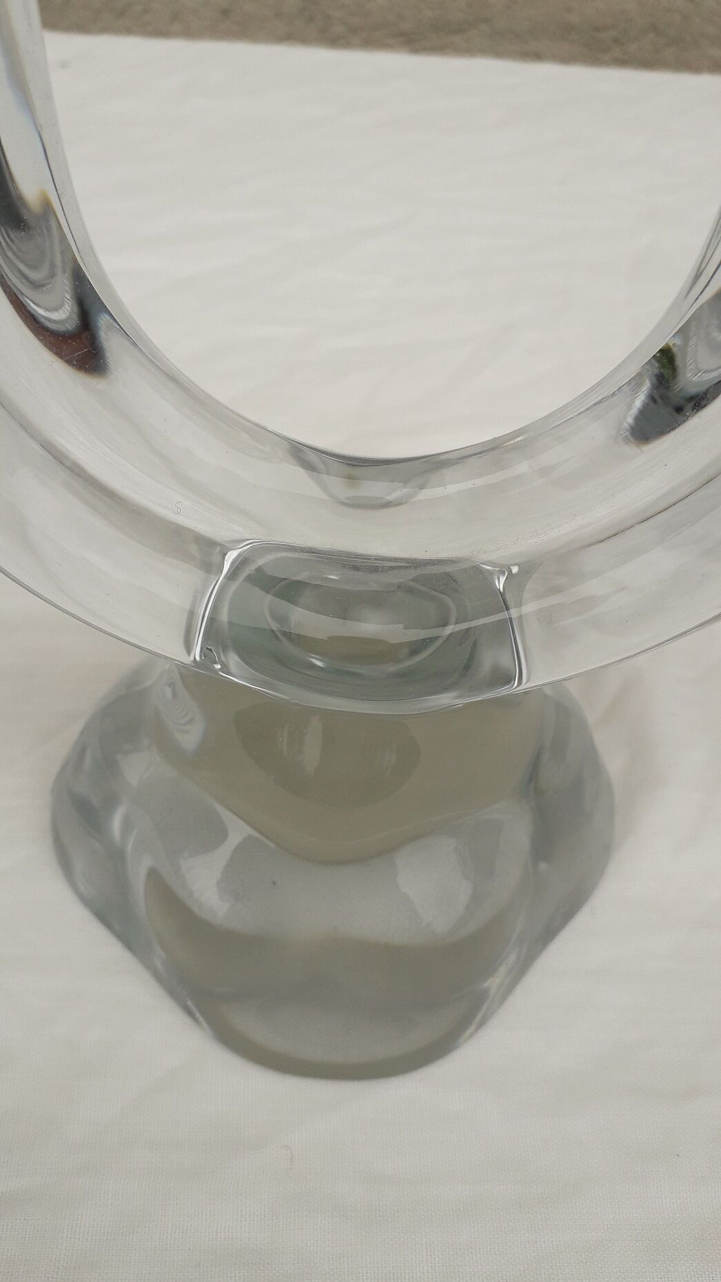 Paire de bougeoirs cristal