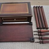 Pedestal table bedside Louis XVI mahogany style