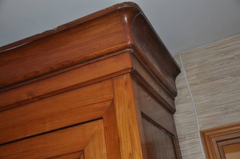 Antique solid oak wardrobe
