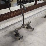 1930s Barber Cabinet | Double Salon Unit with Marble & Mirror