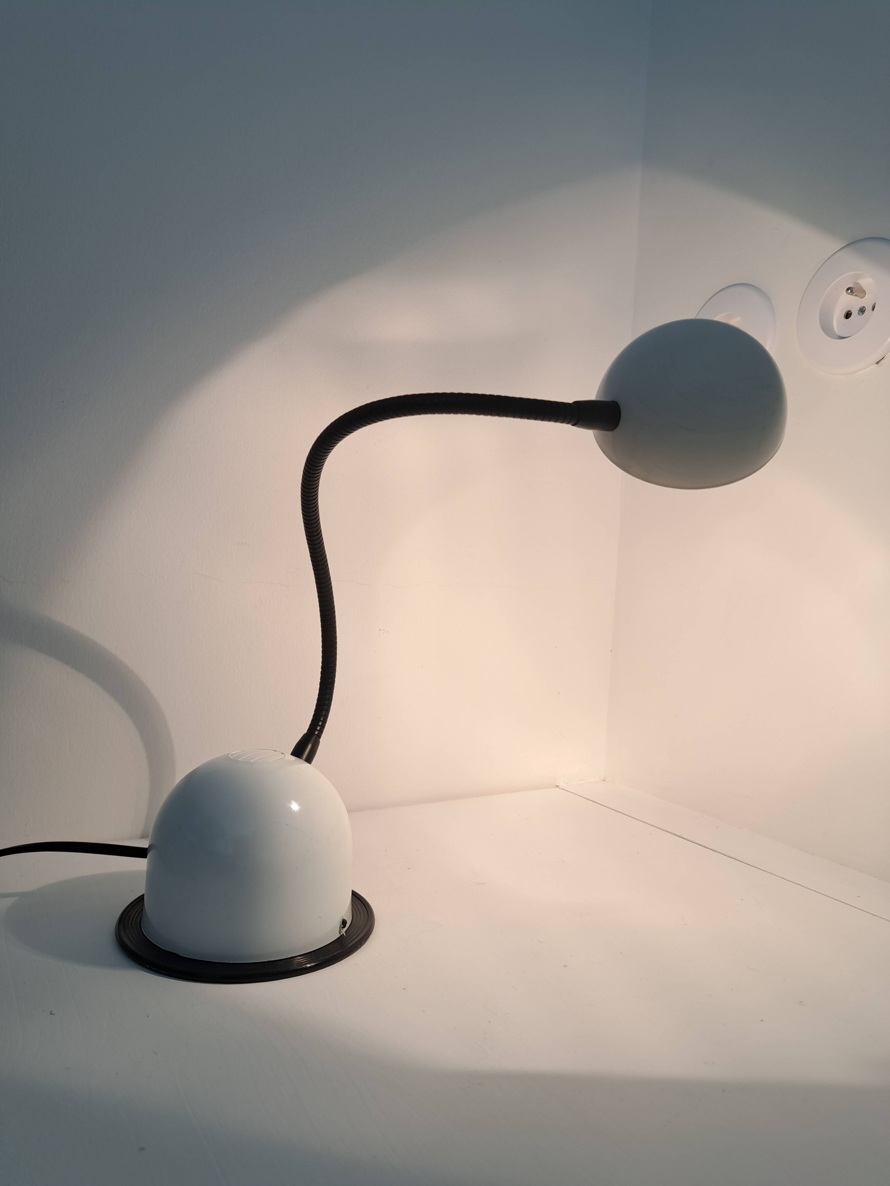 Lampe de bureau ou chevet flexible vintage 1980s