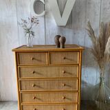 Rattan dresser