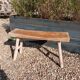 Small solid wood bench