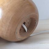 Walnut wood ball lamp