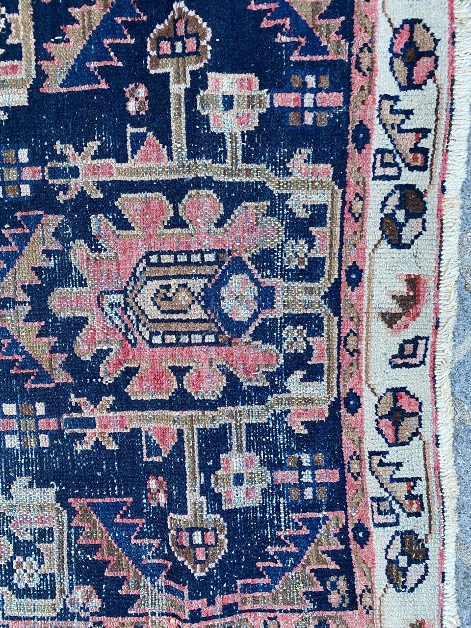 Ancient Persian carpet Hamadan handmade 94x145 cm