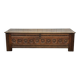 18th-century Breton chestnut bank bench
