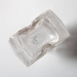 Pressed Glass Vase On The Rocks by Heiner Düsterhaus / Walther Glas / 1972