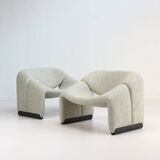 pair of "Groovy" armchairs by Pierre Paulin