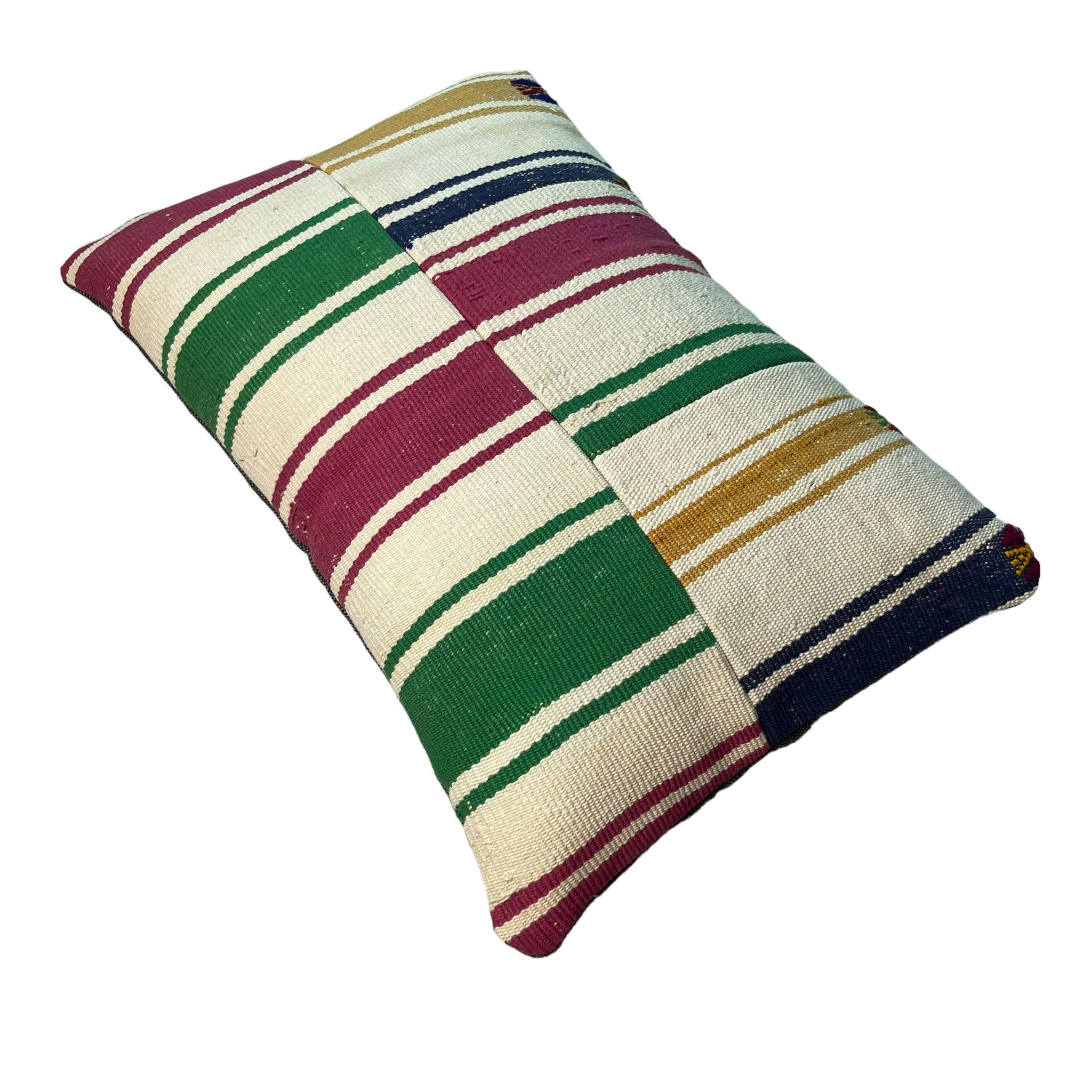 Housse de coussin kilim turc vintage, 40 x 60 cm