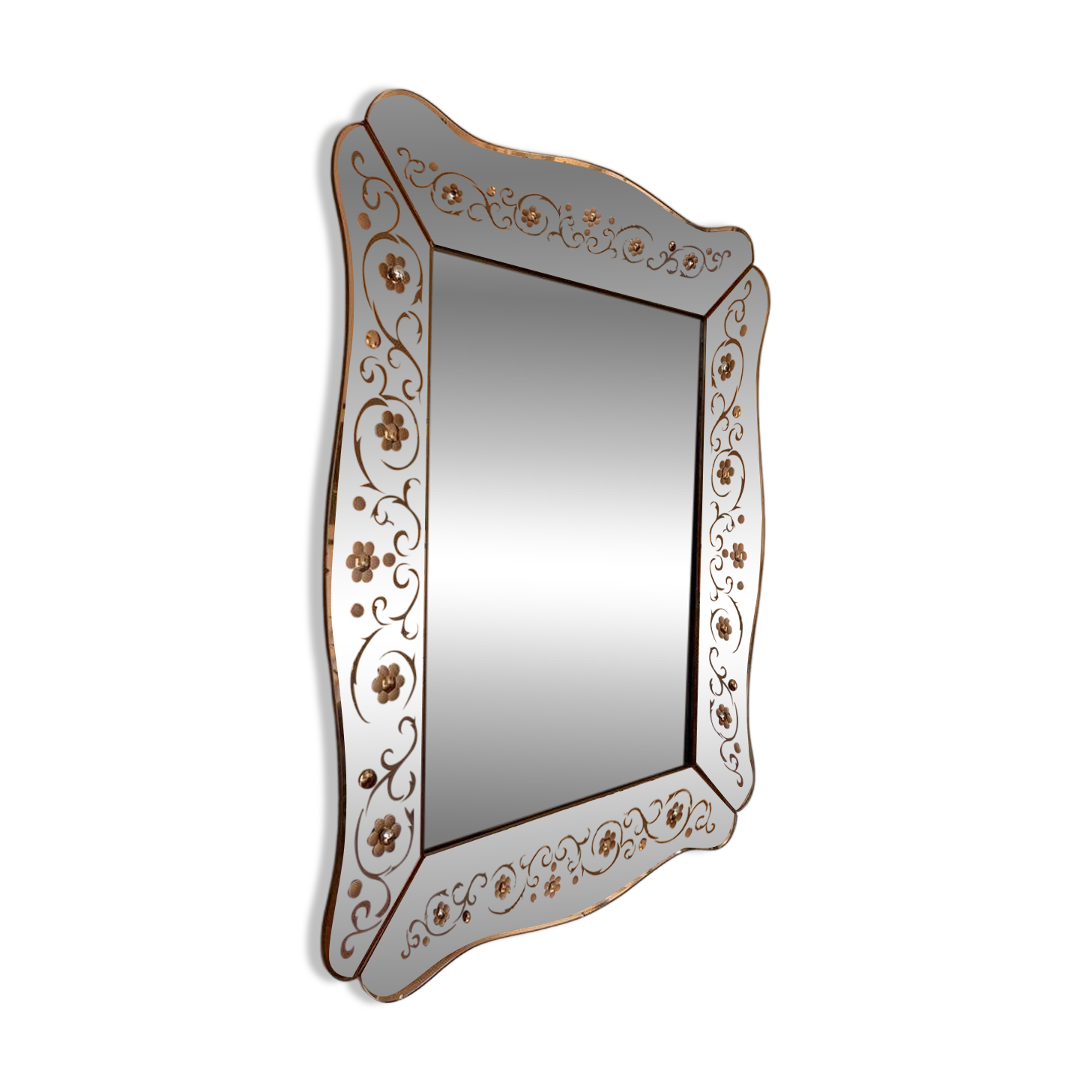 Mirror from Cristal Arte, Italy, 1950s