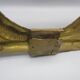 Old ornament in embossed brass - laurel wreath