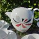 Coffee porcelain service -old signed Roussel J. decoration daisy