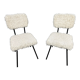 PAIR OF WOOL CHAIRS