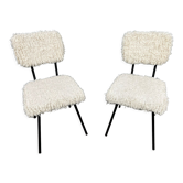 PAIR OF WOOL CHAIRS