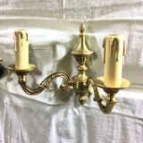 Pair of sconces 2 lights louis XVI style