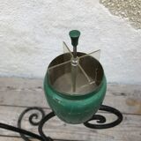 Cendrier ancien sur pied fer forgé