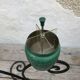 Old on foot wrought iron ashtray