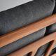 High-back mid century sofa Danish Juul Kristen, Reupholstered in Kvadrat