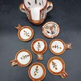 Glazed terracotta guest ashtray - Chocolate