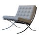 Chaise Barcelona Mies van der Rohe, Knoll - Cuir de beurre
