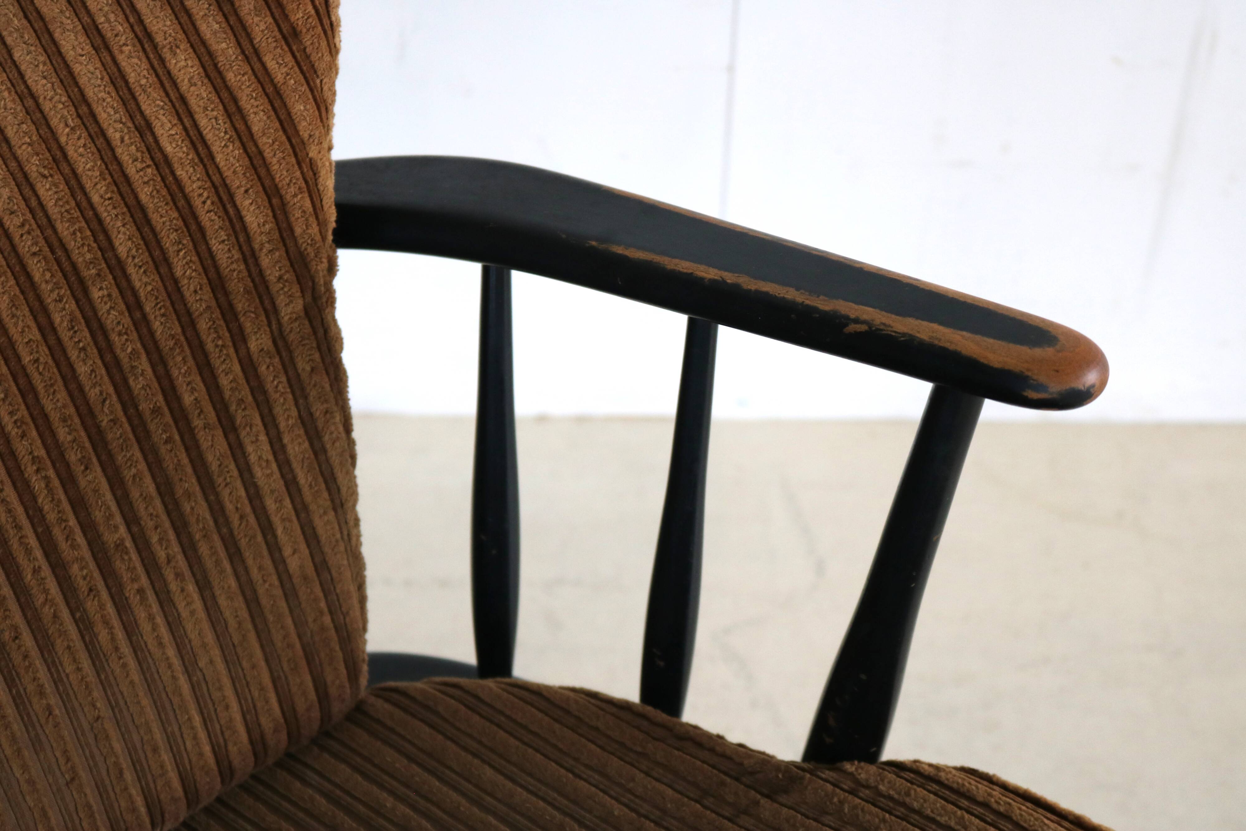 Vintage wooden rocking chair by Farstrup