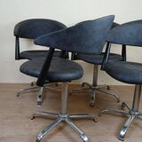 Set of four Vintage armchairs circa 1980