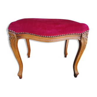 Velvet foot rest Louis XV style