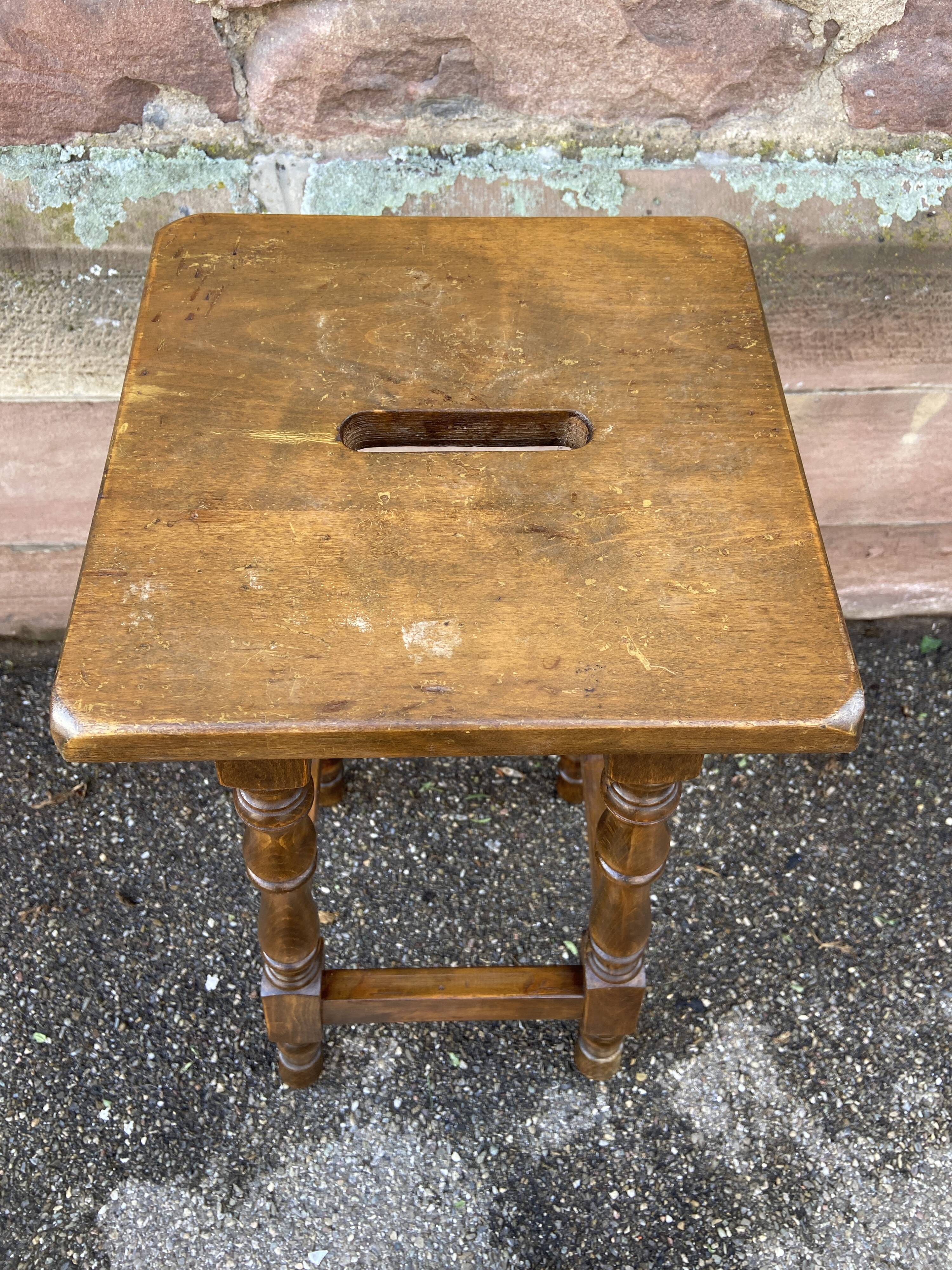 paire de Tabourets de bar bois vintage