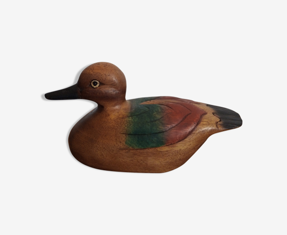 Decorative duck carved wood