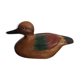 Decorative duck carved wood