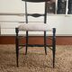 Suite of 5 Chiavari chairs in blackened walnut, Giuseppe Gaetano Descalzi - 19th century