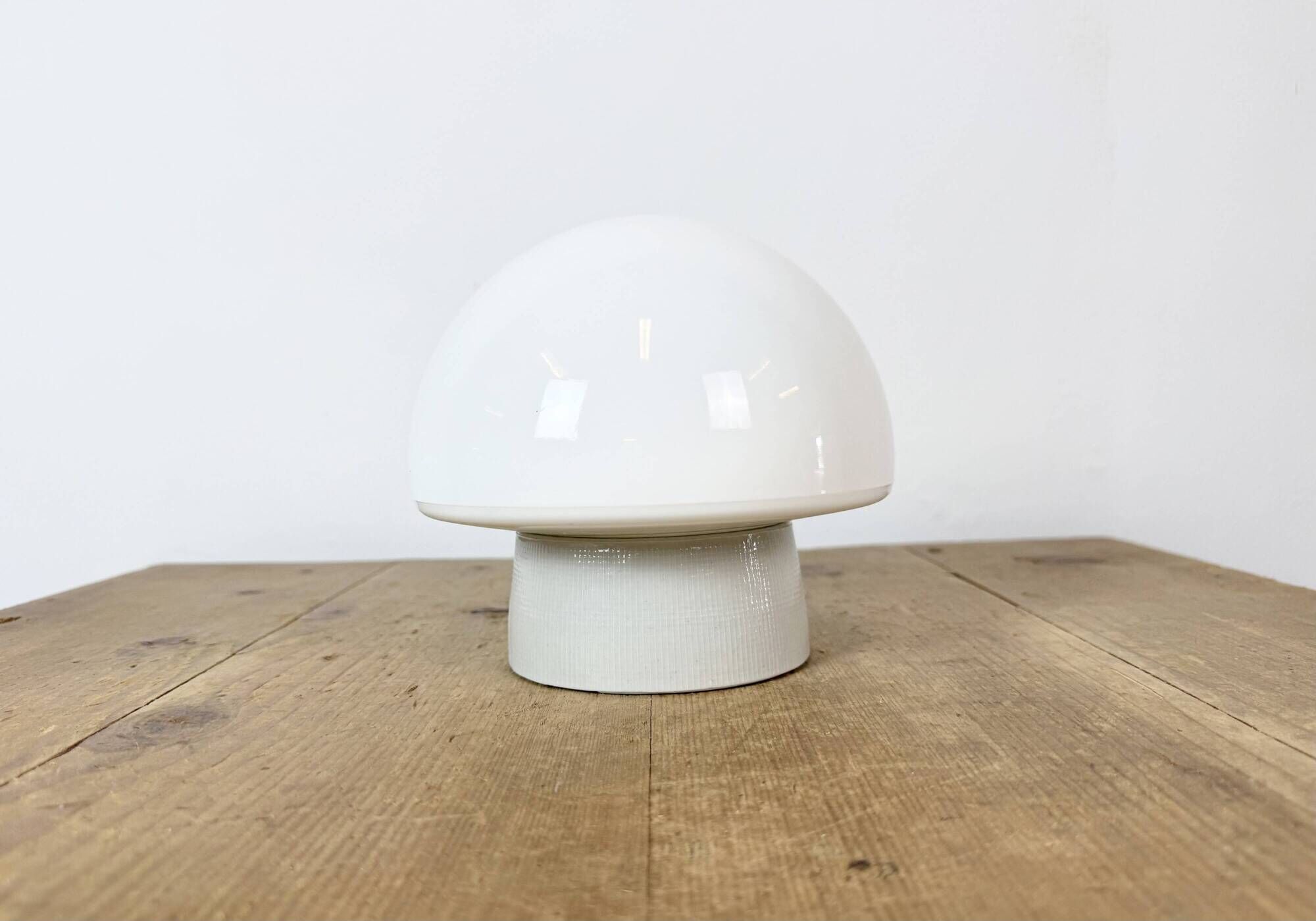 Vintage White Porcelain Ceiling Light, 1970s