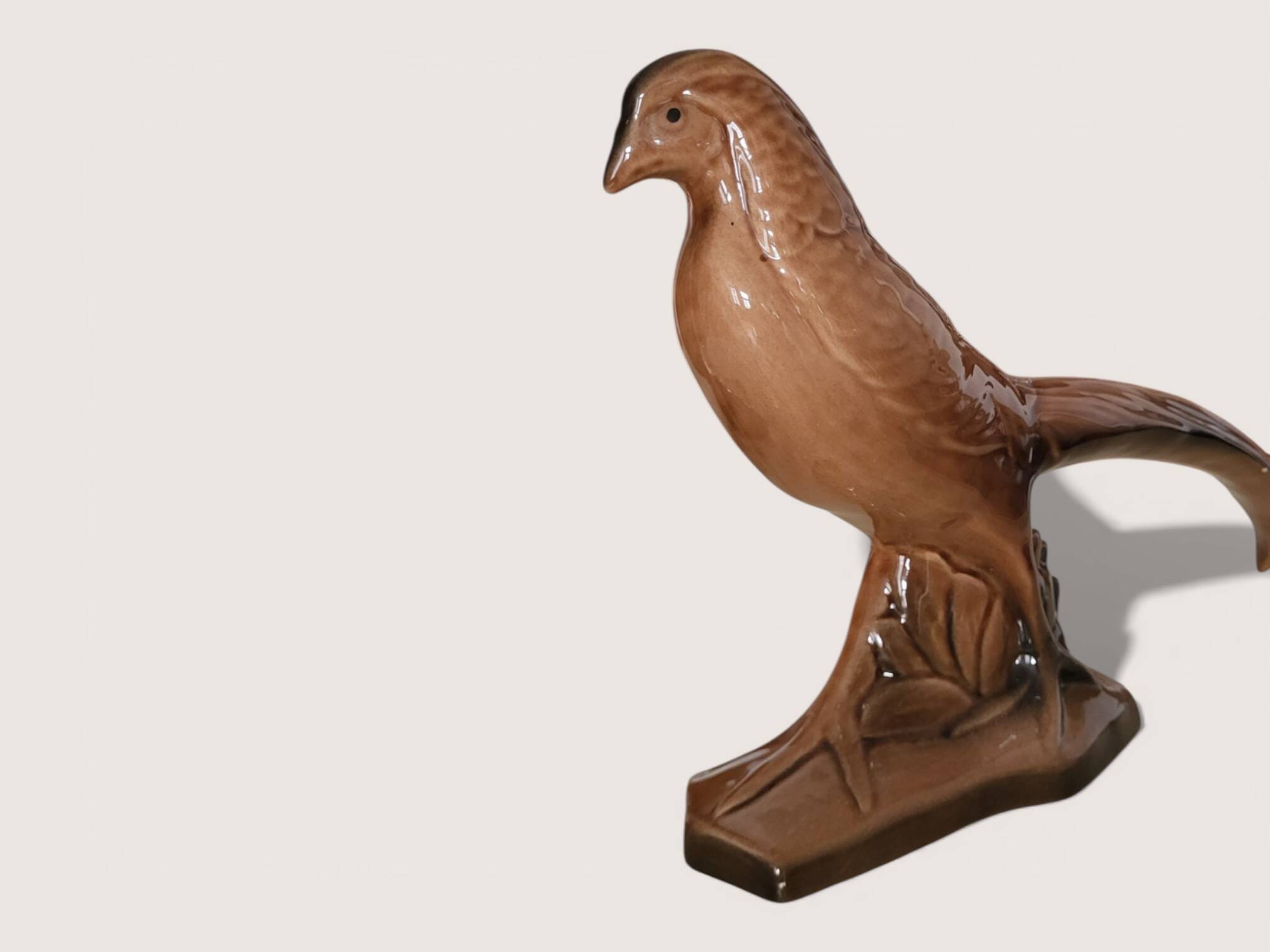 Pair of ceramic pheasants