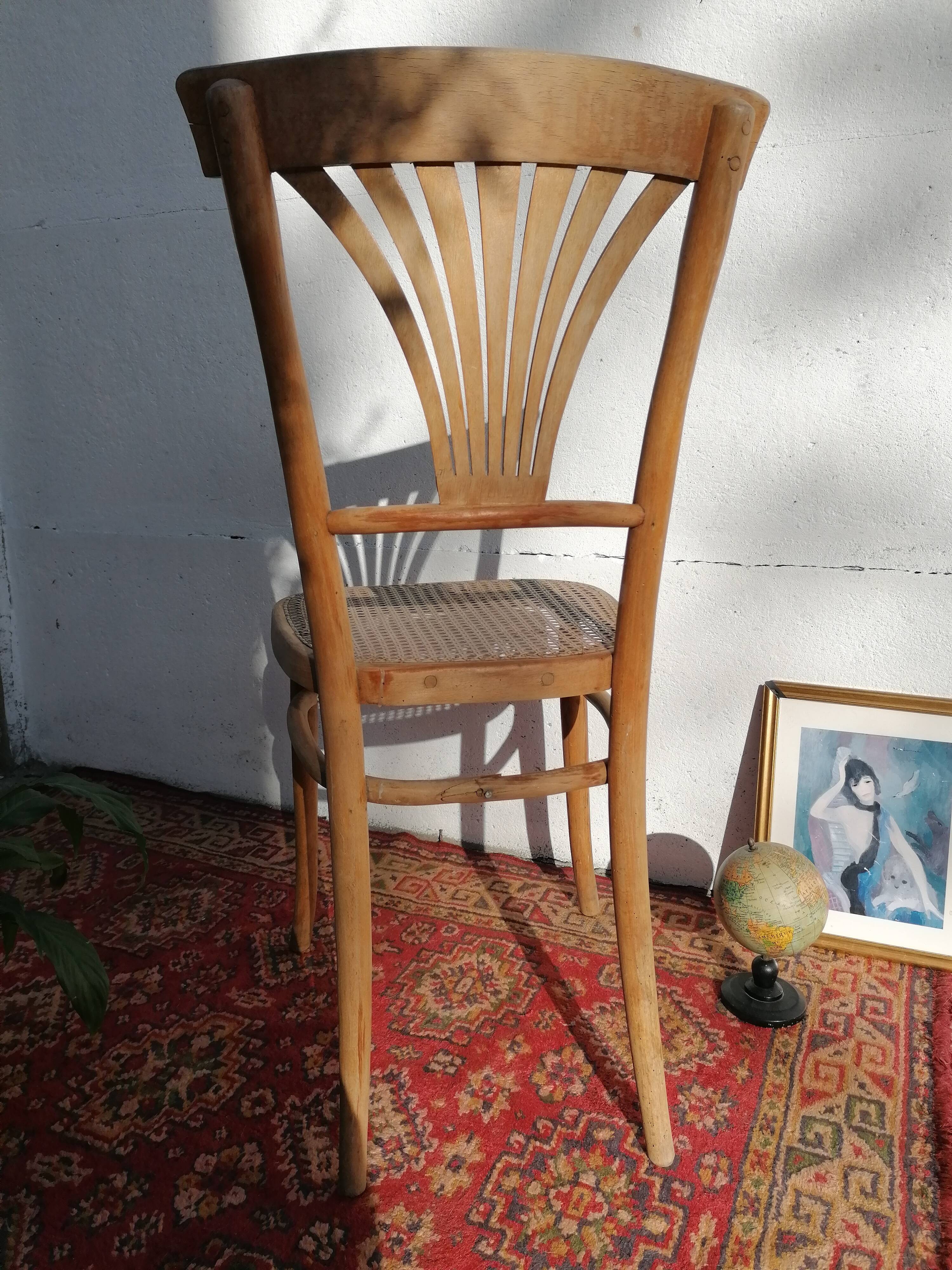 Chaise Baumann cannée