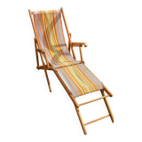 Deck chair, Chilean vintage orange tone