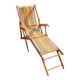 Chaise longue, chilienne vintage ton orangé