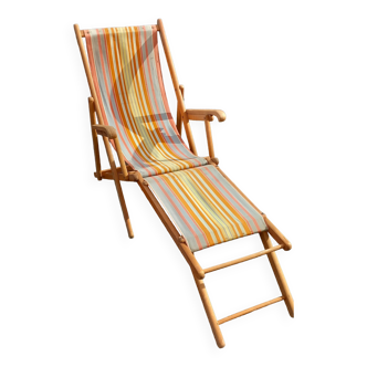 Deck chair, Chilean vintage orange tone
