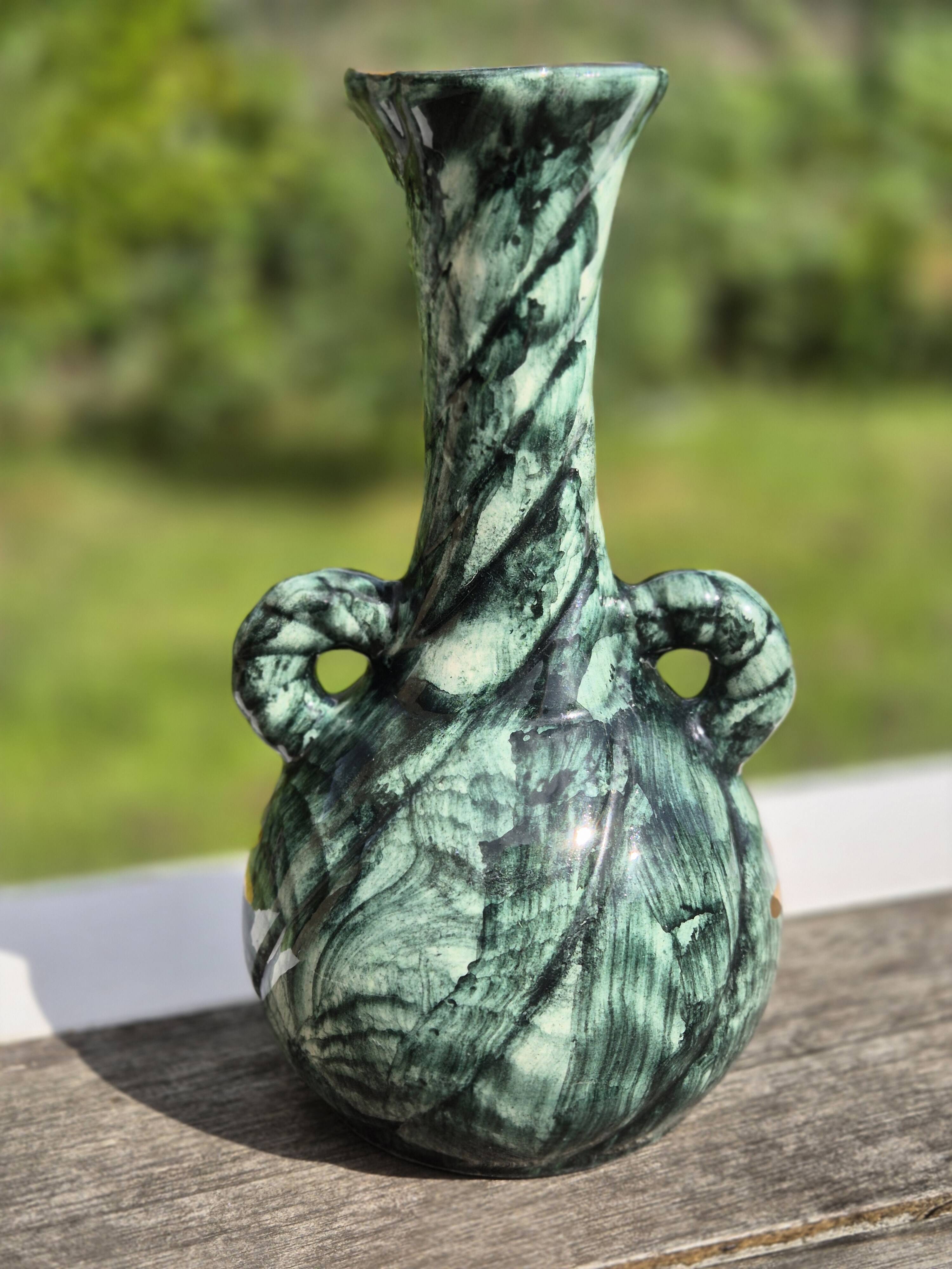 Splendid amphora vase Hubert Bequet - Vintage