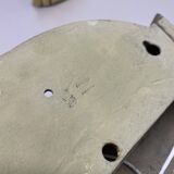 Set of 2 xxl 48cm Floral Brass Wall Light Sconces by C.S. ARTE, Italy 1980s