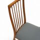 Set of 6 chairs with turquoise upholstery made in the 1960s