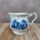 Jug / milk jug Sarreguemines Romantic blue – country decor – vintage earthenware